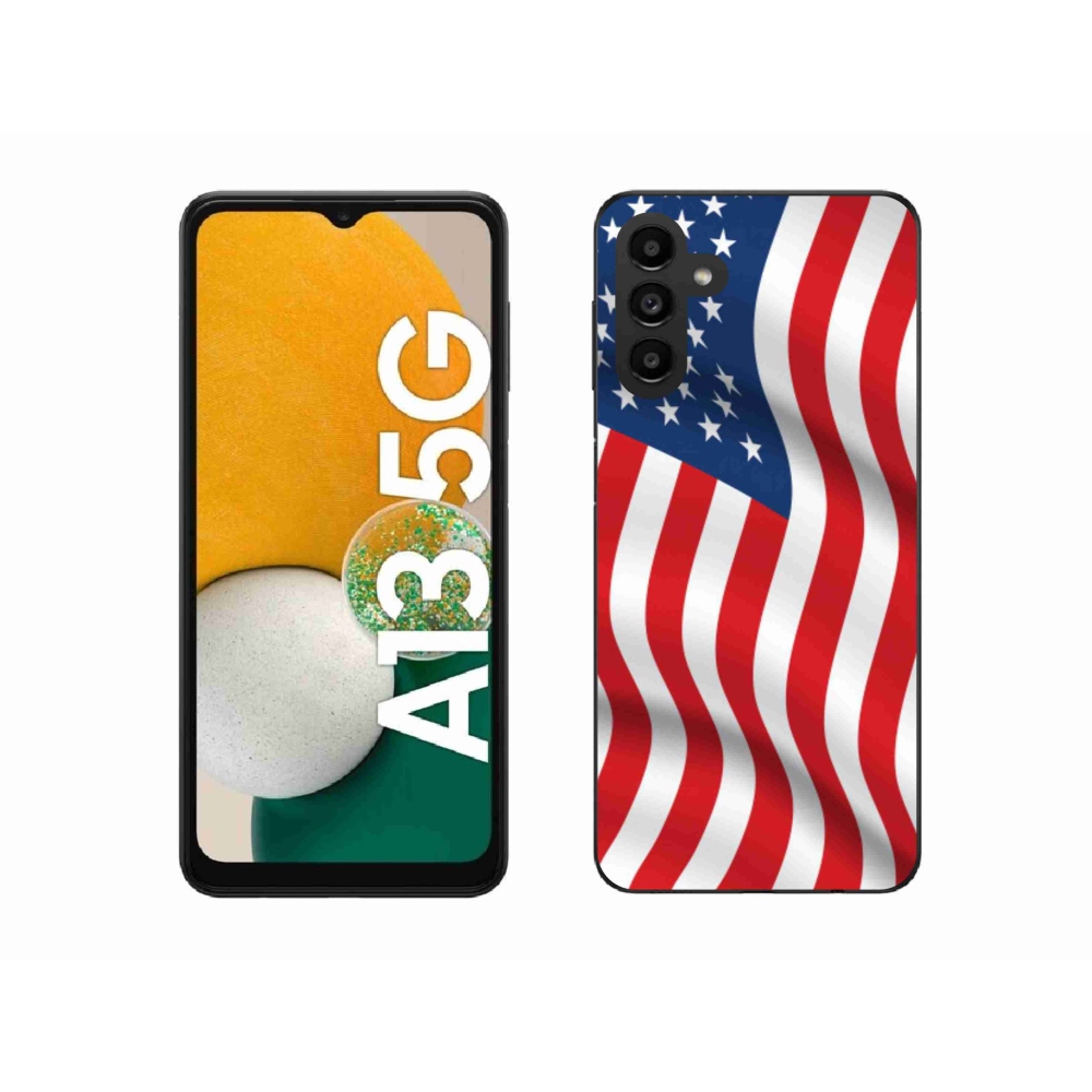 Gélový kryt mmCase na mobil Samsung Galaxy A13 5G - USA vlajka
