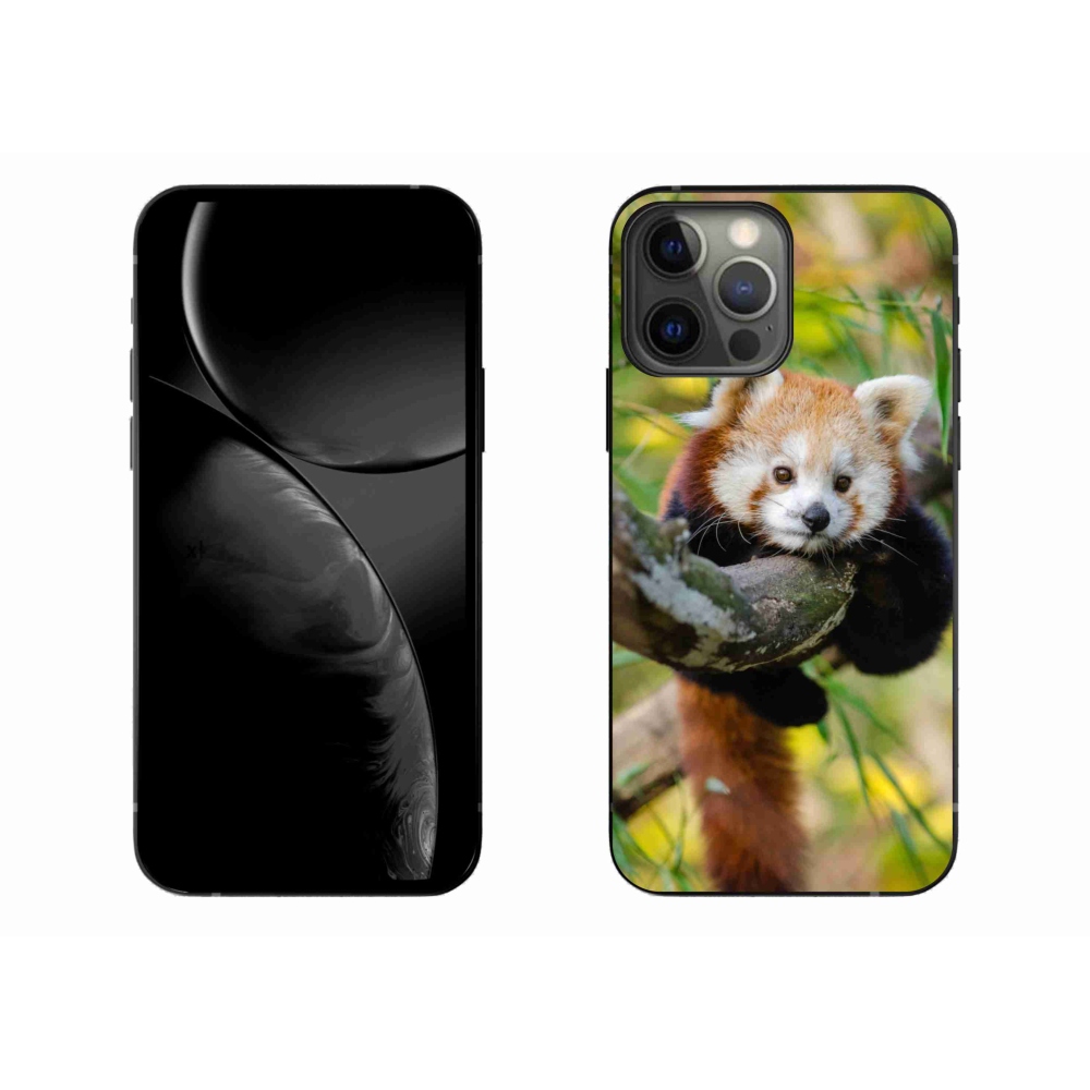 Gélový kryt mmCase na iPhone 13 Pro Max 6.7 - panda červená