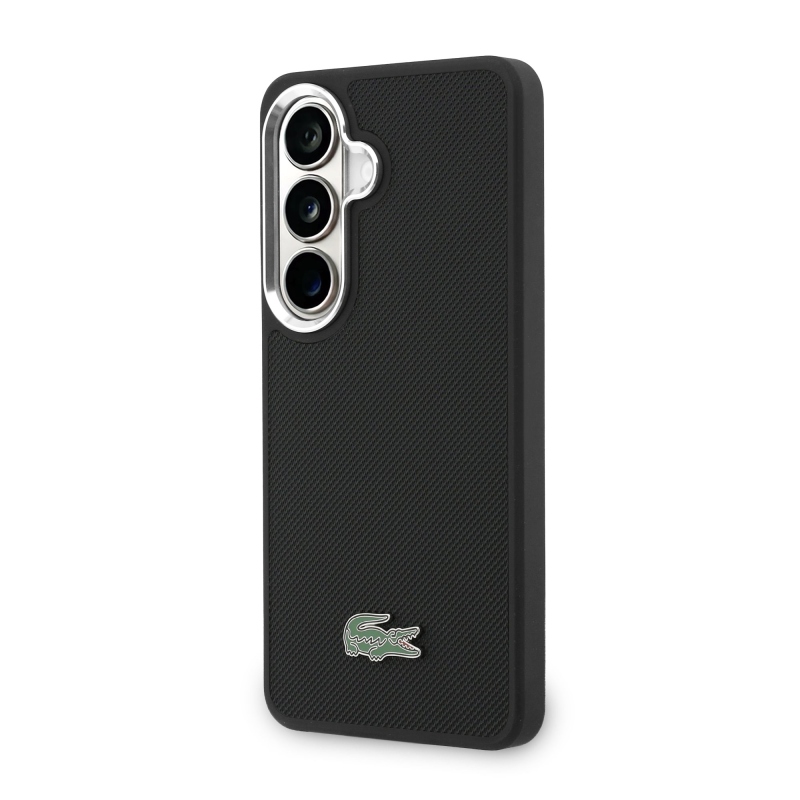 Lacoste Petit Pique Metal Logo Magnetic Back Cover pre Samsung Galaxy S26+ Black