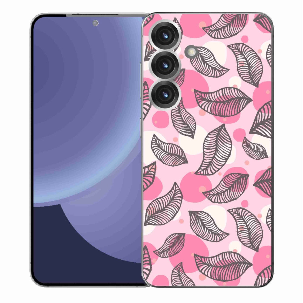 Gélový kryt mmCase na Samsung Galaxy S25+ - kreslené padajúce listy
