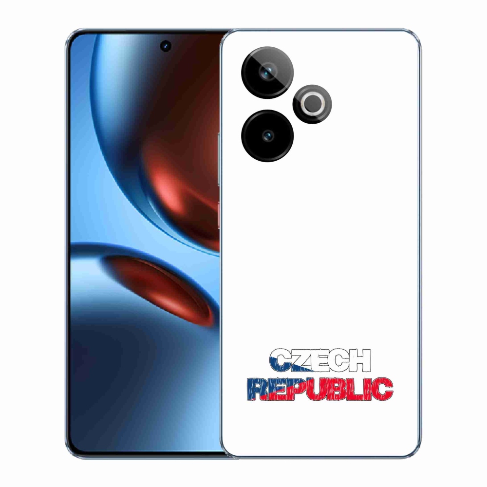 Gélový kryt mmCase na Realme GT 7 5G/GT 7T 5G - Czech Republic biele pozadie