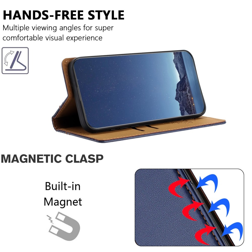 L-Shaped knižkové puzdro na Honor 400 Lite - modré