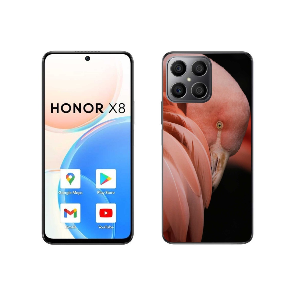 Gélový kryt mmCase na Honor X8 4G - plameniak 3