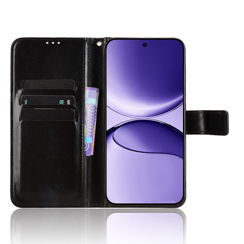 Crazy knižkové púzdro na Xiaomi Poco F7 5G - čierne