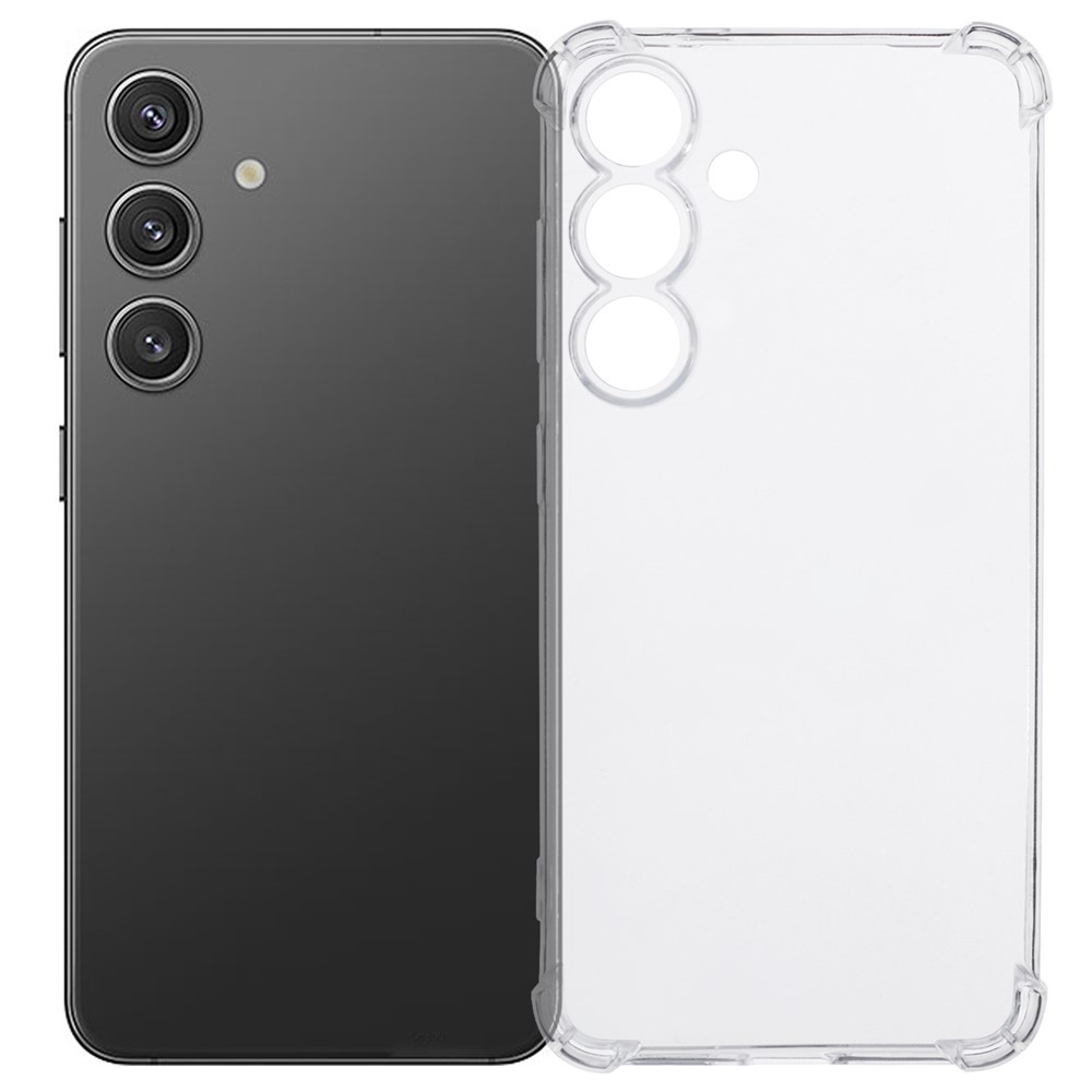 Priehľadný gélový obal so zosilnenými rohmi na Samsung Galaxy S25 FE