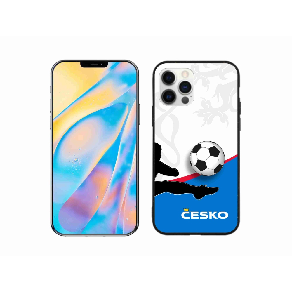 Gélový kryt mmCase na iPhone 12 - futbal Česko 3