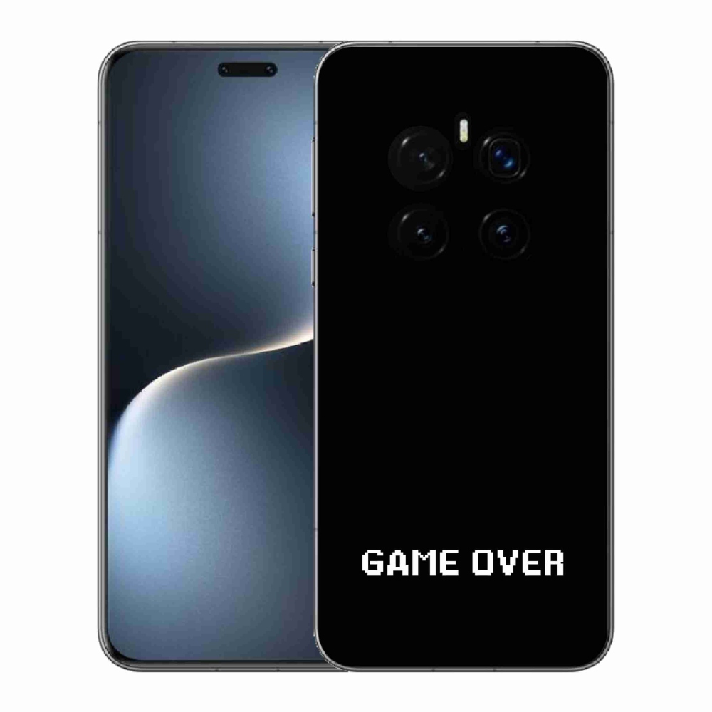 Gélový kryt mmCase na Honor Magic 7 Pro 5G - game over čierne pozadie