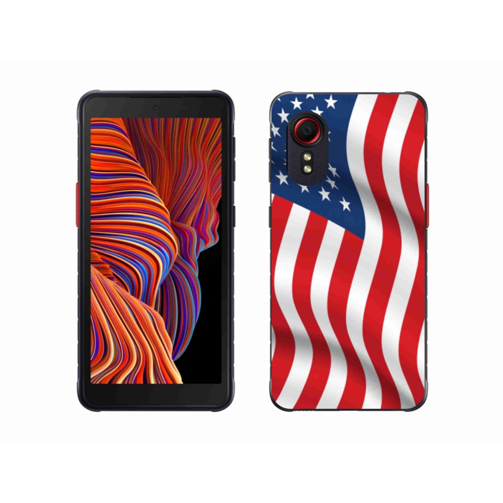 Gélový kryt mmCase na mobil Samsung Galaxy Xcover 5 - USA vlajka