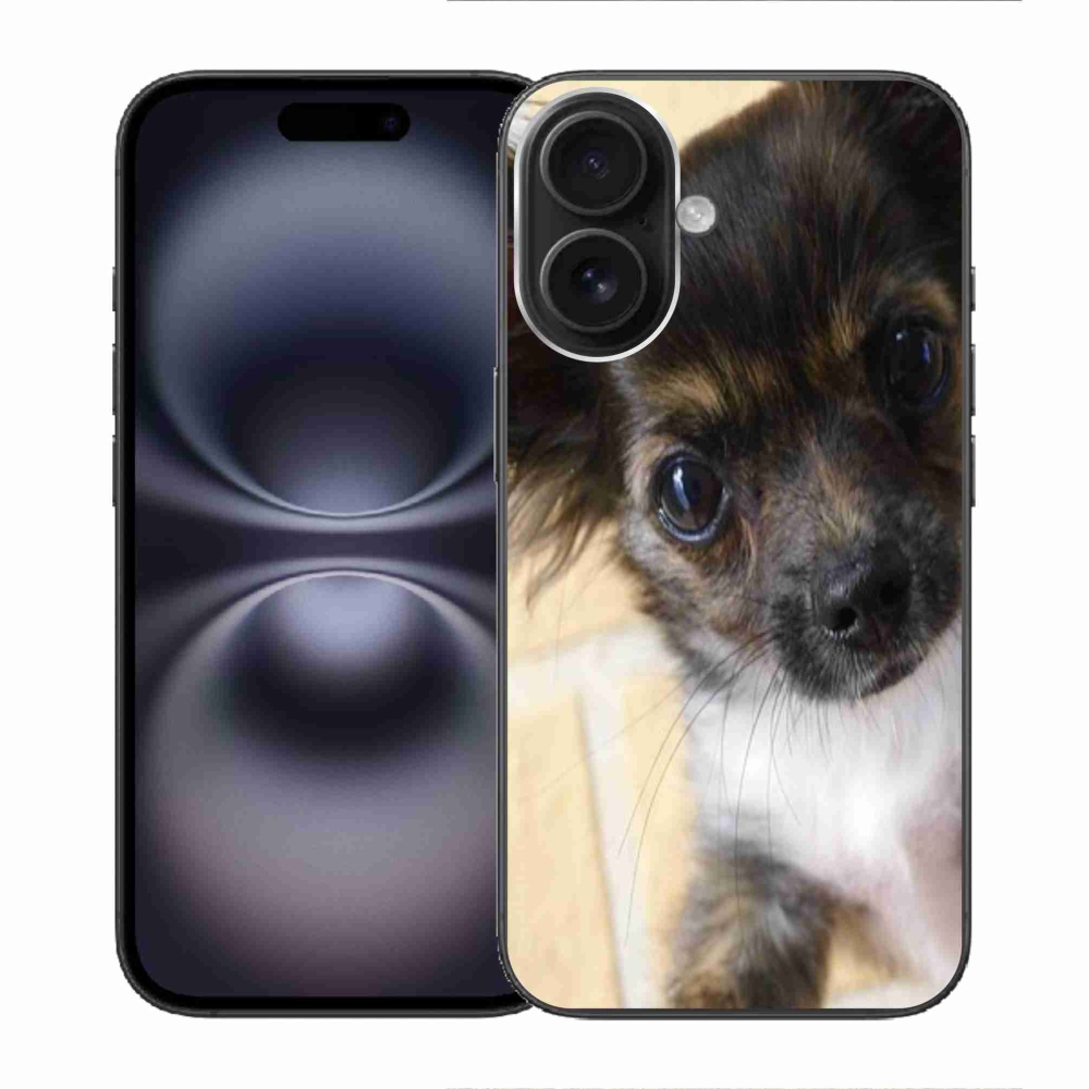 Gélový obal mmCase na iPhone 16 - čivava 2