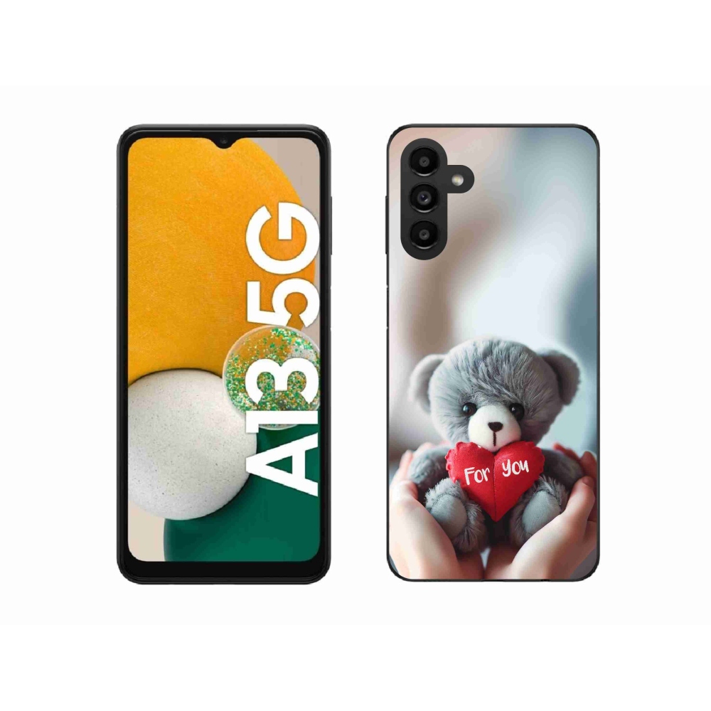 Gélový kryt mmCase na Samsung Galaxy A13 5G - medvedík pre zamilovaných