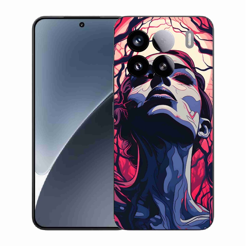 Gélový kryt mmCase na Xiaomi 15 - abstraktná tvár
