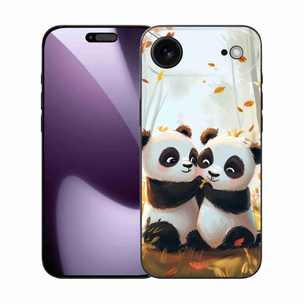 Gélový kryt mmCase na iPhone 17 Air - pandy
