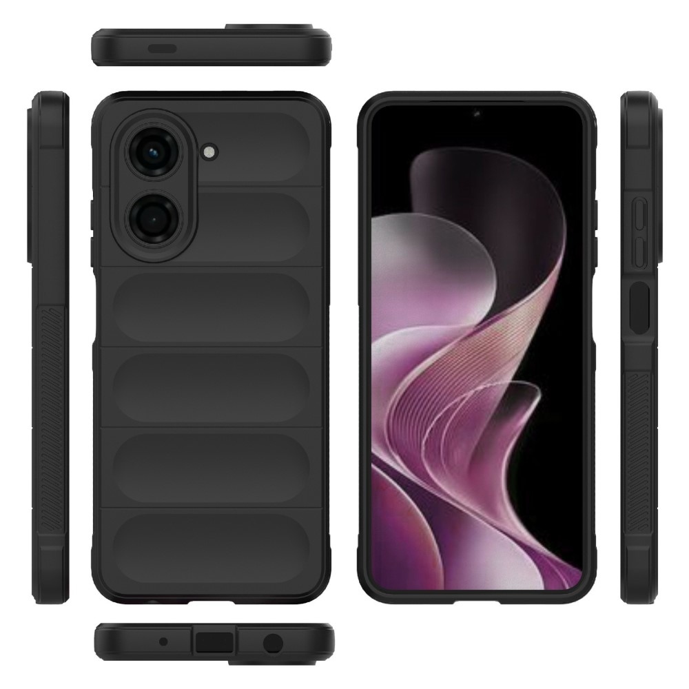 Rugg odolný gélový obal na Xiaomi Redmi A5 (171.7x77.8x8.3mm) - čierny