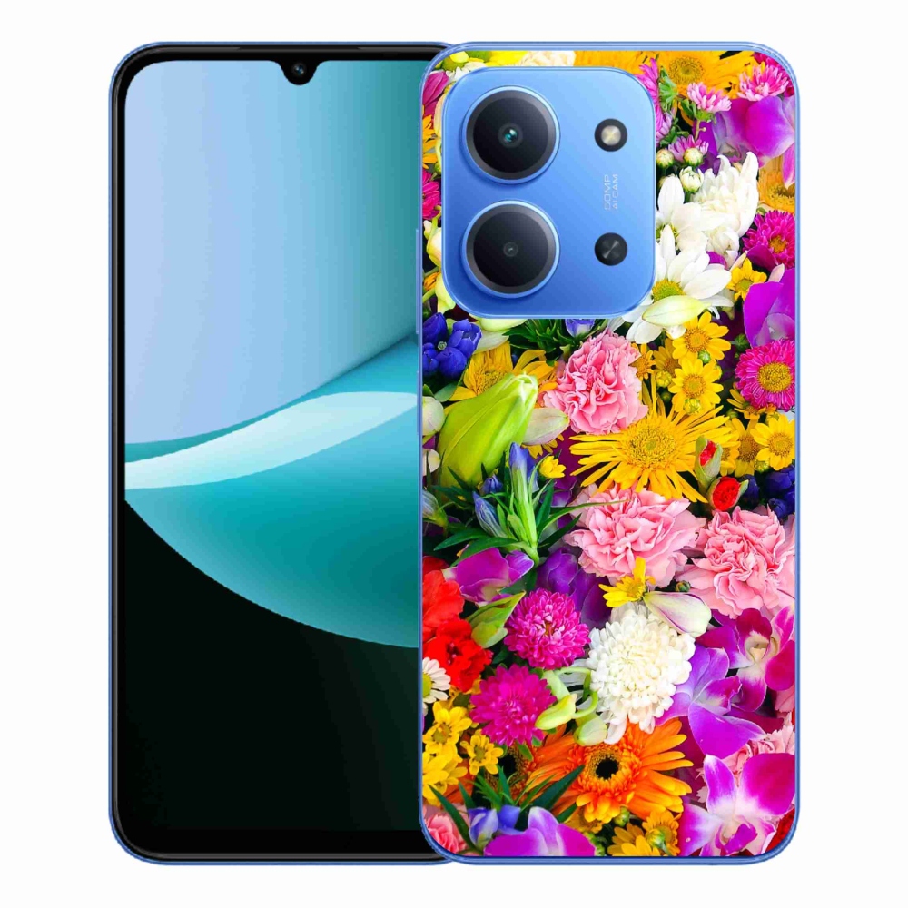 Gélový kryt mmCase na Xiaomi Redmi 15C 4G/5G (173mm) - kvety 12