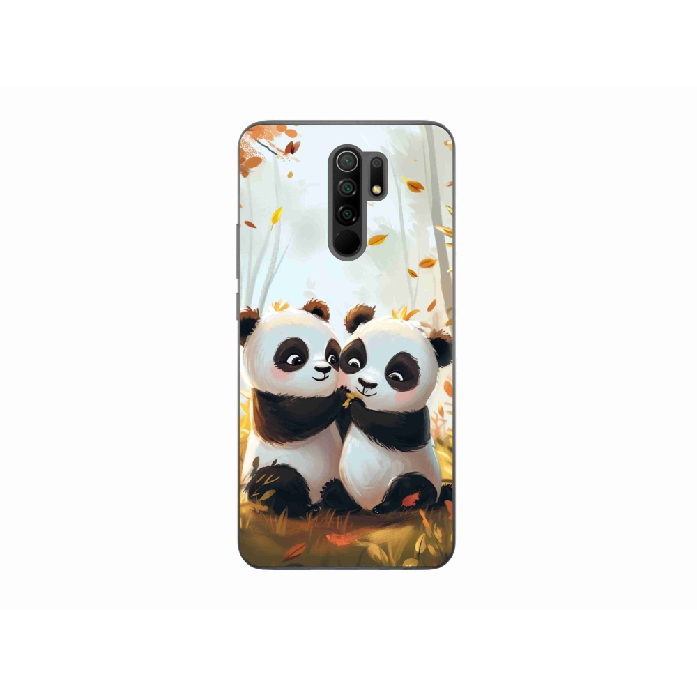 Gelový kryt mmCase na Xiaomi Redmi 9 - pandy