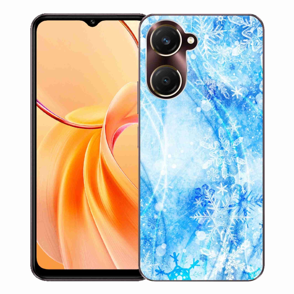 Gélový kryt mmCase na Vivo Y28s 5G - snehové vločky