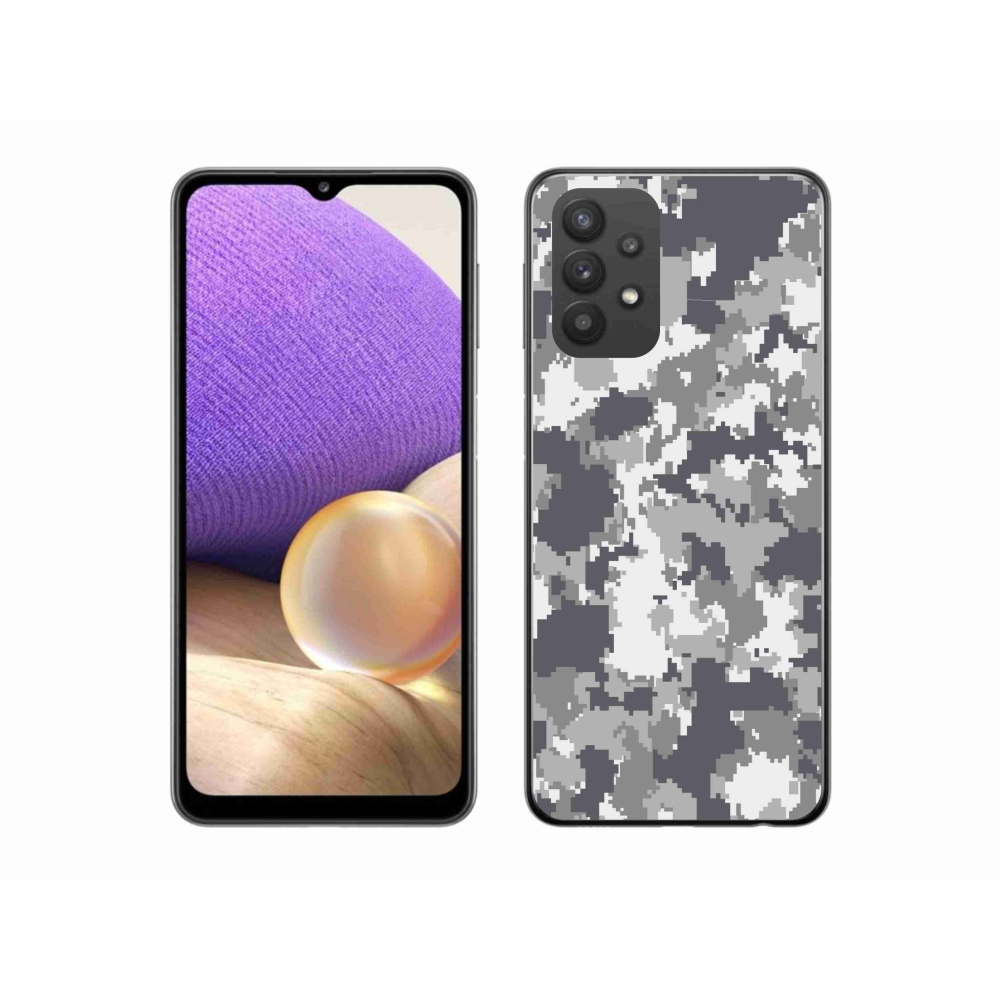 Gélový kryt mmCase na Samsung Galaxy A32 5G - maskáčový vzor 2