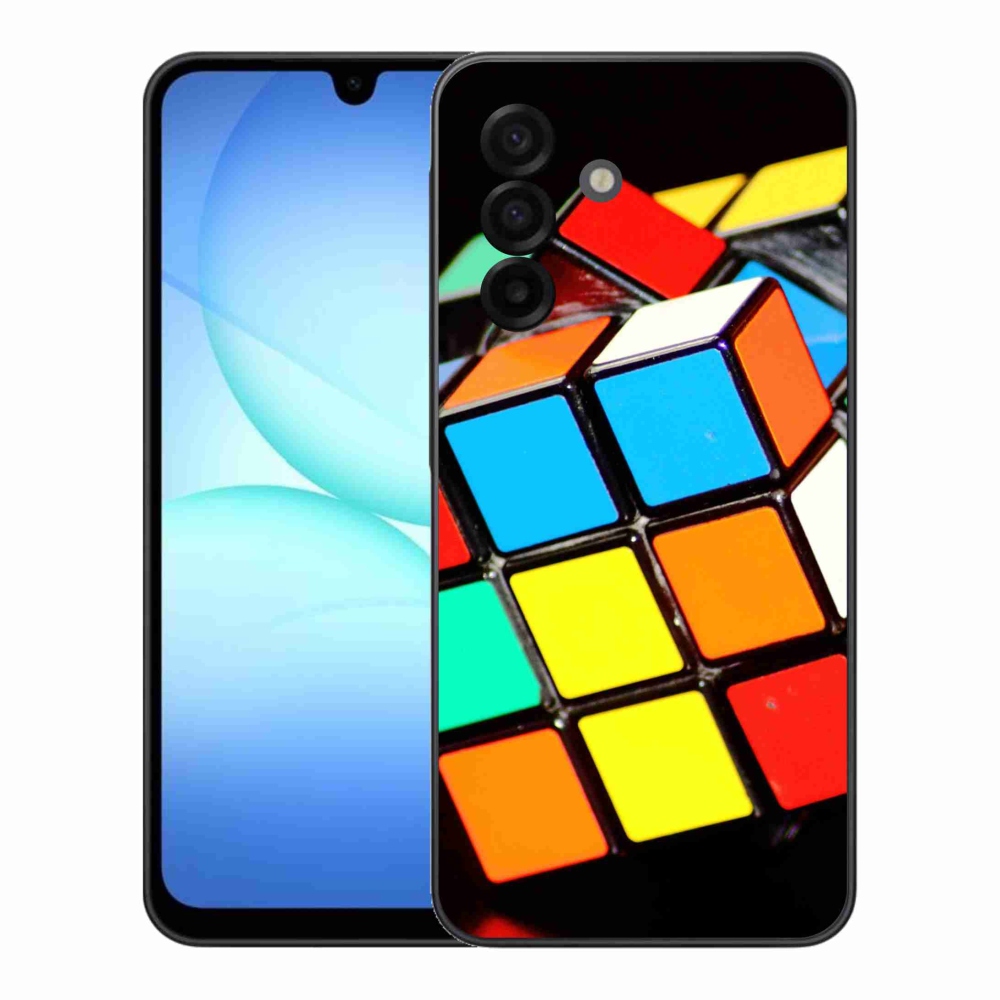 Gélový kryt mmCase na Samsung Galaxy A17 4G/5G - rubikova kocka