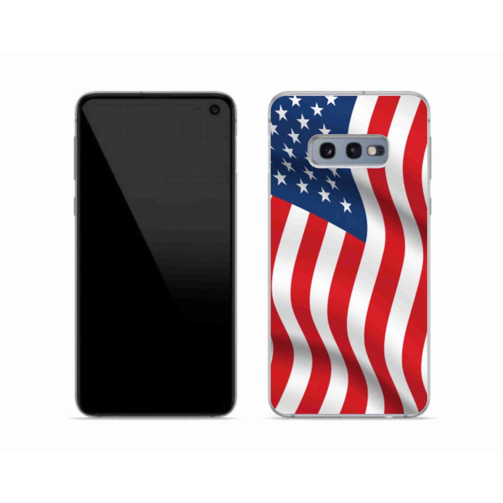 Gélový kryt mmCase na mobil Samsung Galaxy S10e - USA vlajka