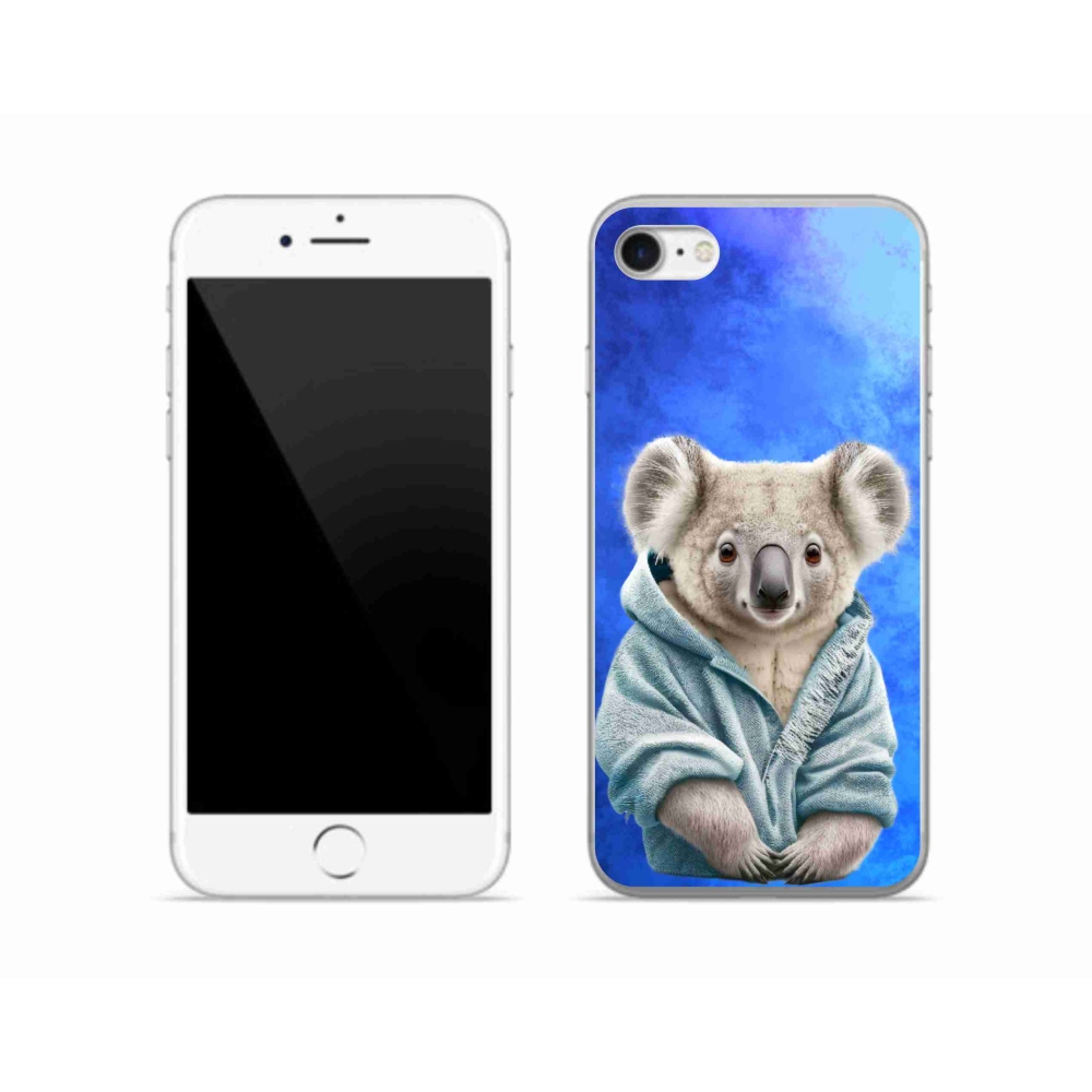 Gélový kryt mmCase na iPhone SE (2022) - koala vo svetri