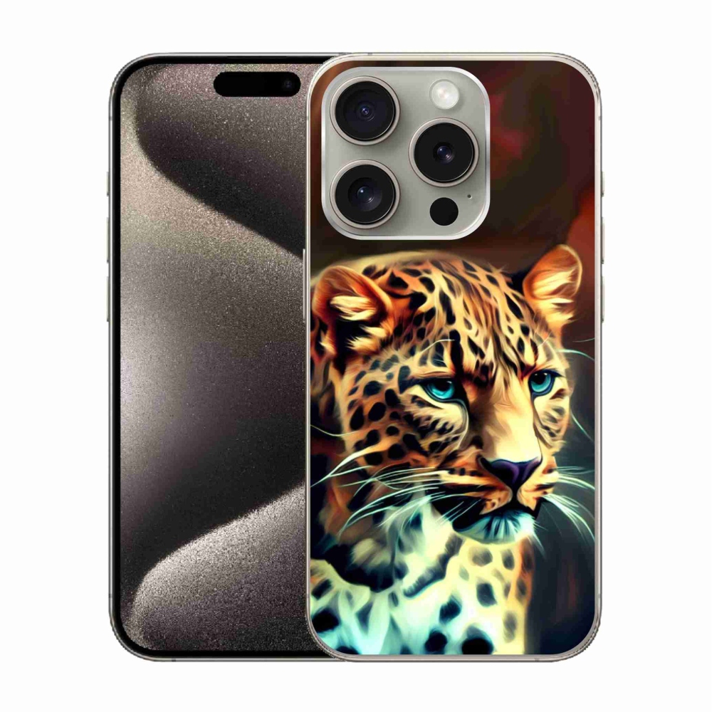 Gélový kryt mmCase na iPhone 15 Pro - leopard