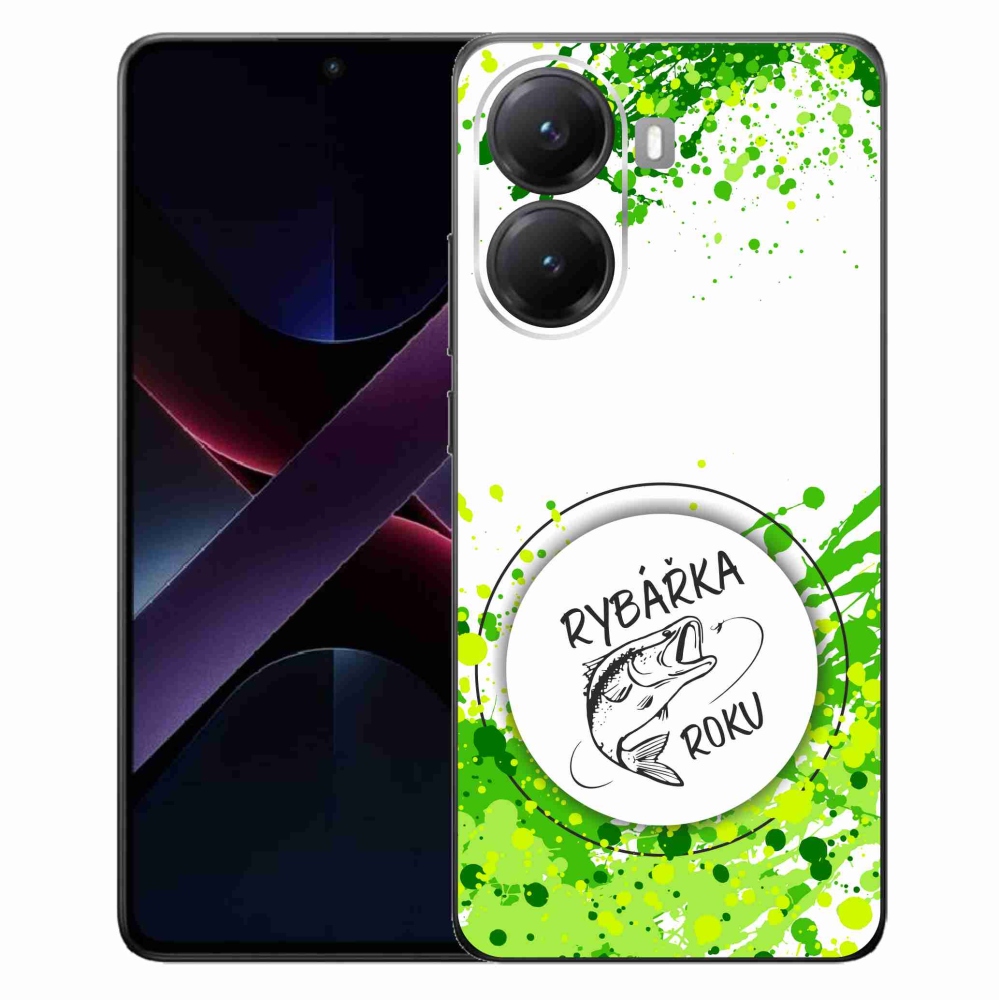 Gélový kryt mmCase na Xiaomi Poco X7 Pro 5G - rybárka roka biele pozadie
