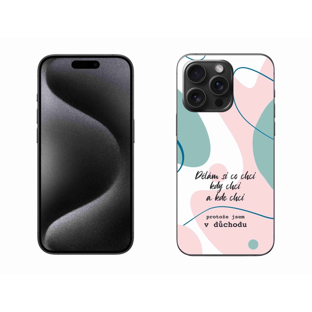 Gélový kryt mmCase na iPhone 15 Pro Max - vtipný text 10 biele pozadie