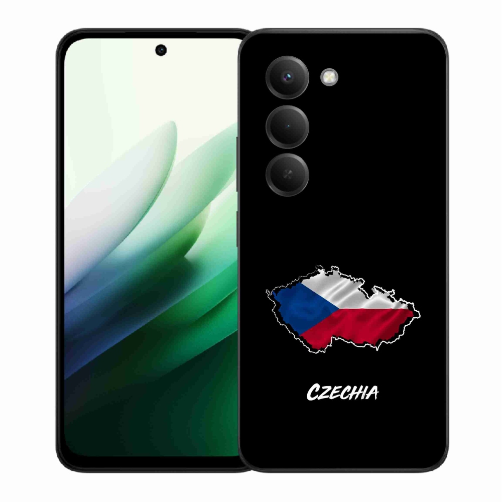 Gélový kryt mmCase na Xiaomi Redmi 15 5G (169mm) - Czechia čierne pozadie