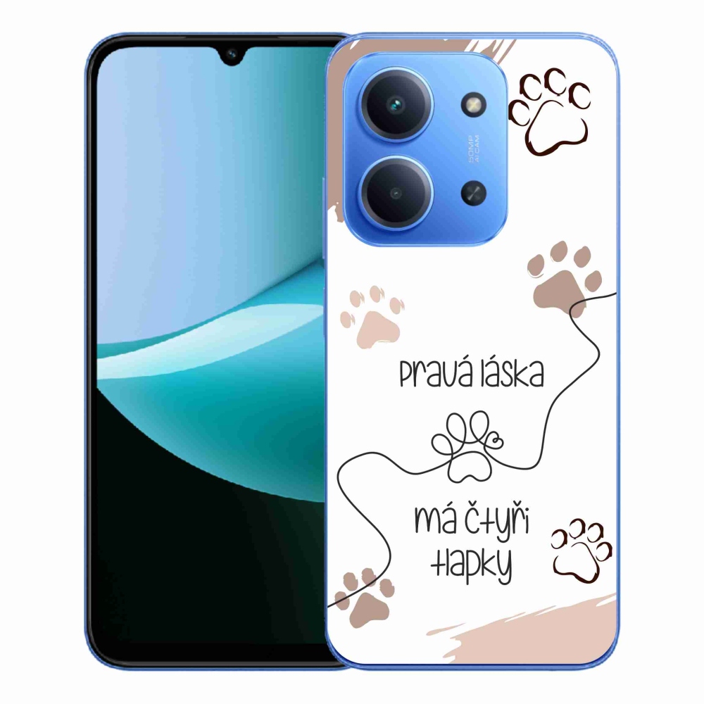 Gélový kryt mmCase na Xiaomi Redmi 15C 4G/5G (173mm) - psí motív 1 biele pozadie