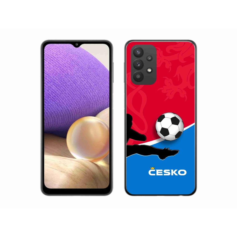 Gélový kryt mmCase na Samsung Galaxy A32 5G - futbal Česko 2