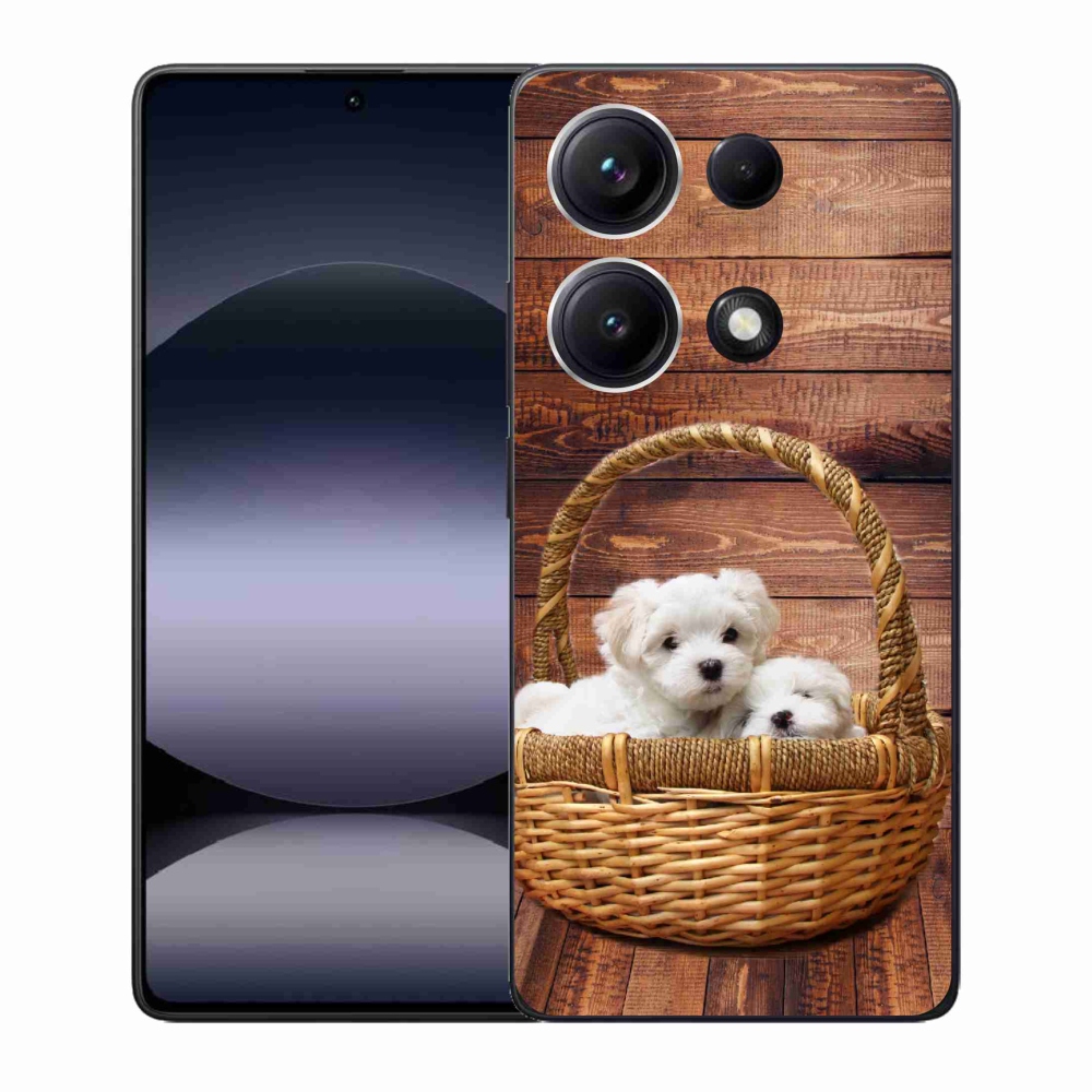 Gélový kryt mmCase na Xiaomi Redmi Note 14S - šteniatka