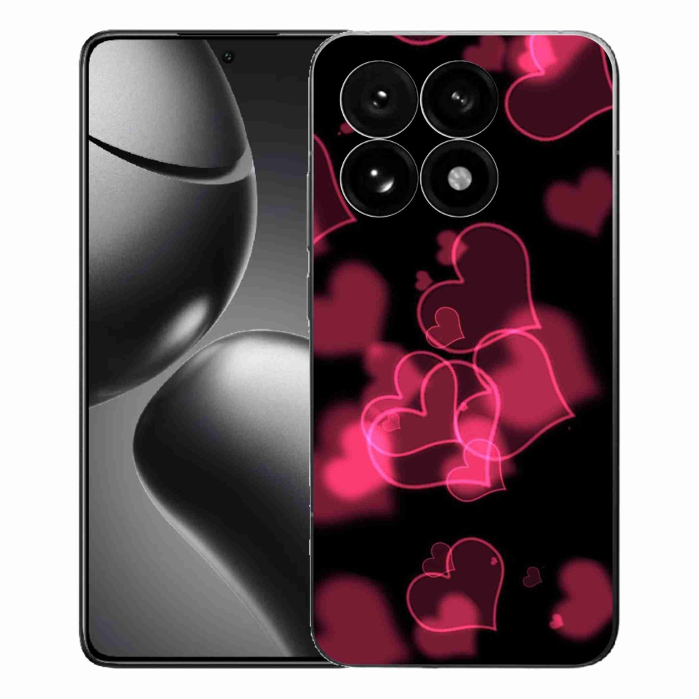 Gélový kryt mmCase na Xiaomi 15T - červená srdiečka