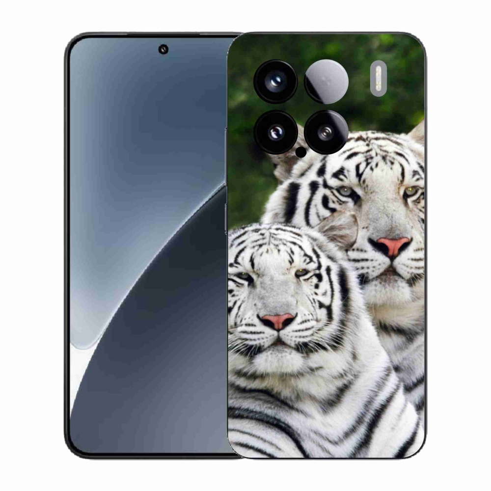 Gélový kryt mmCase na Xiaomi 15 - bieli tigre