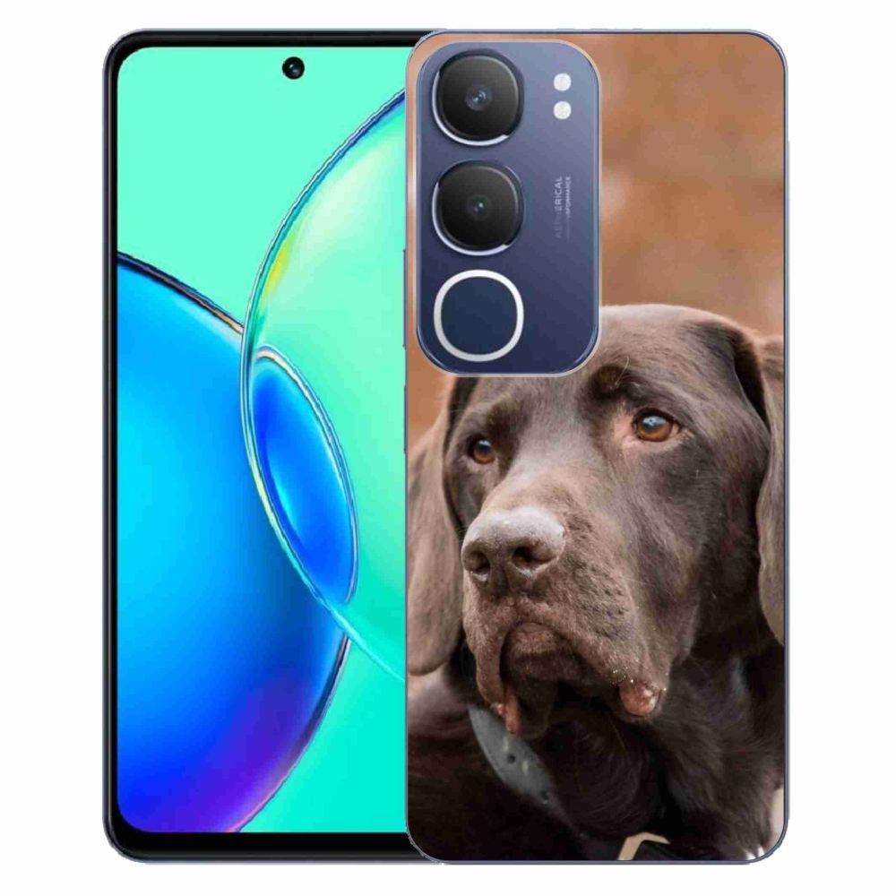 Gélový kryt mmCase na Vivo Y19s - hnedý labrador