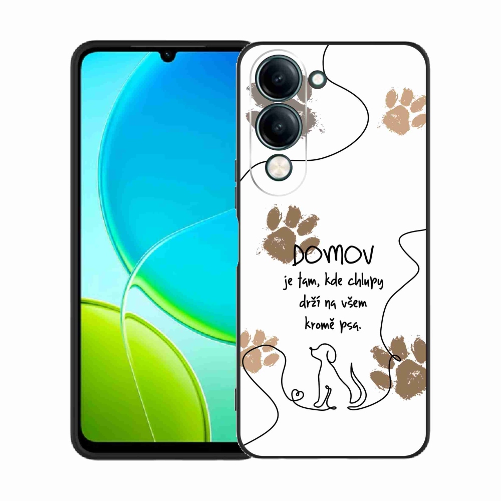 Gélový kryt mmCase na Vivo Y29s 5G - psí motív biele pozadie