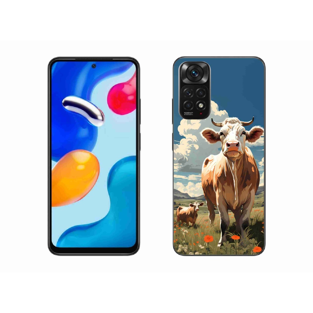 Gélový kryt mmCase na Xiaomi Redmi Note 11 4G - kravy na lúke