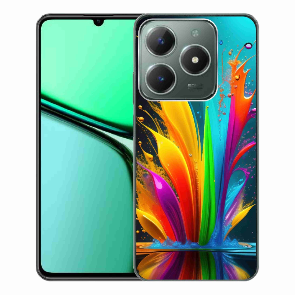 Gélový kryt mmCase na Realme C61 - abstraktný motív 1