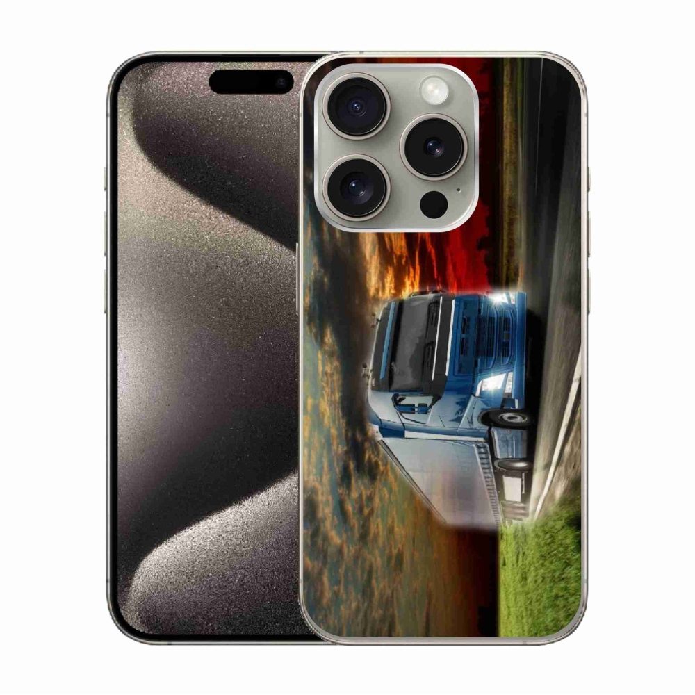 Gélový kryt mmCase na iPhone 15 Pro - kamión 4