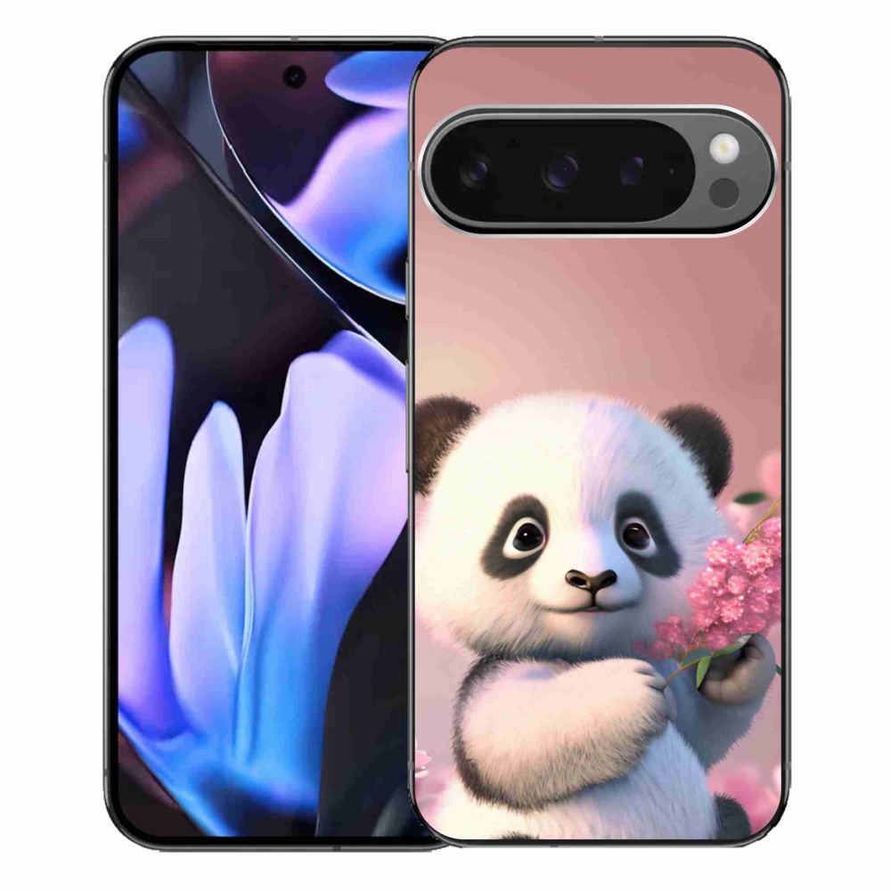 Gélový kryt mmCase na Google Pixel 9 Pro XL - roztomilá panda