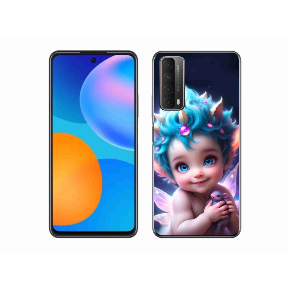 Gelový kryt mmCase na Huawei P Smart (2021) - dítě s motýlími křídly