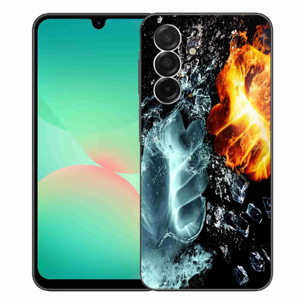 Gélový kryt mmCase na Samsung Galaxy A26 5G - voda a oheň