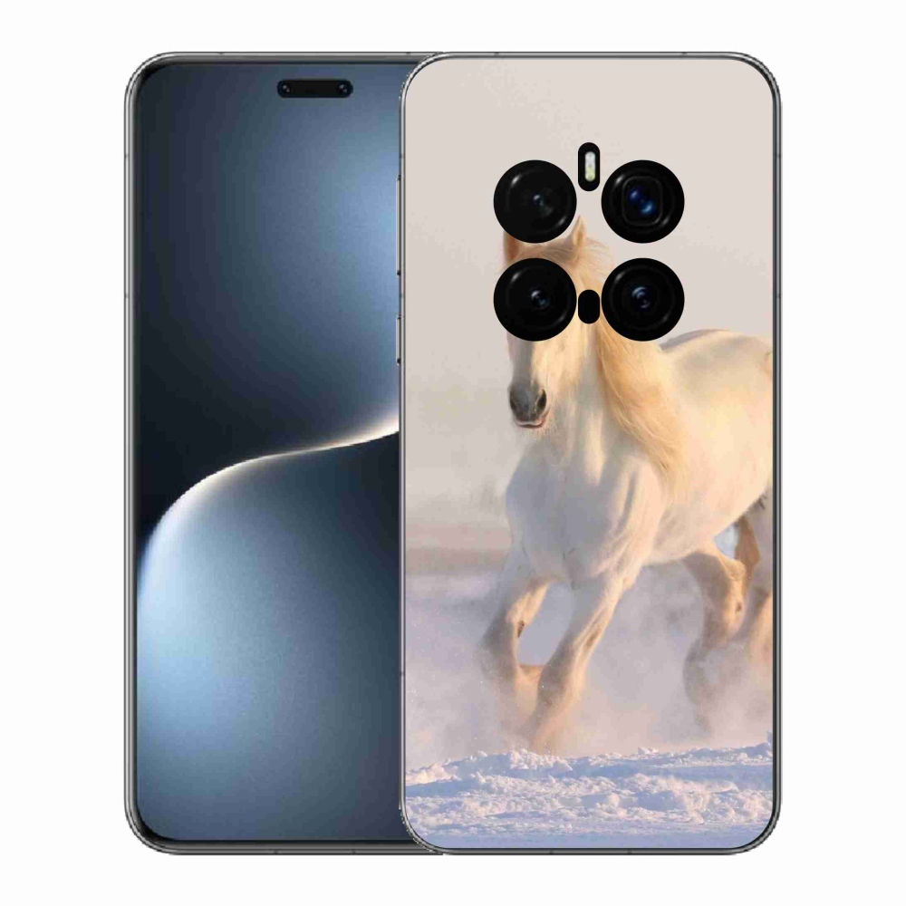 Gélový kryt mmCase na Honor Magic 7 Pro 5G - kôň v snehu