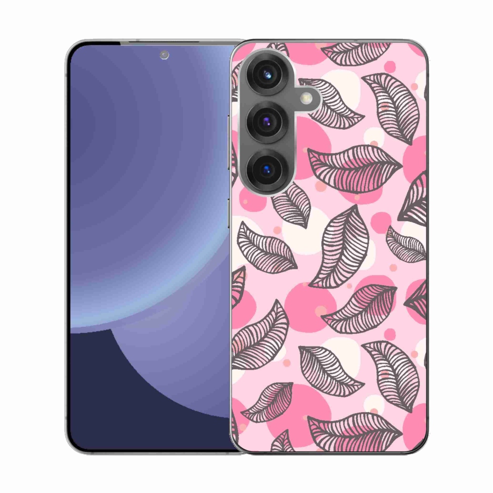 Gélový kryt mmCase na Samsung Galaxy S25 - kreslené padajúce listy
