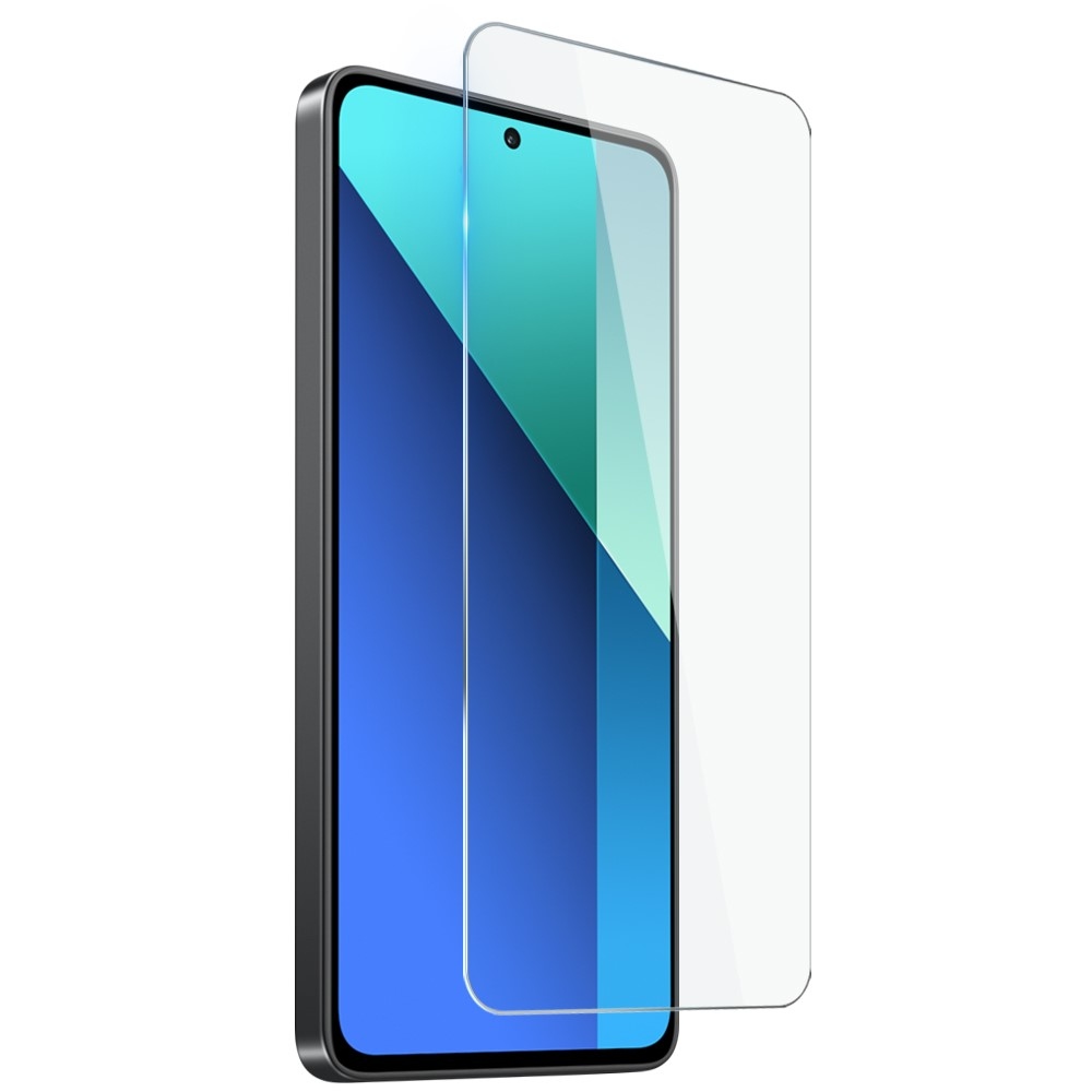 NORTHJO priehľadný gélový obal + tvrdené sklo na Xiaomi Redmi Note 13 - priehľadný