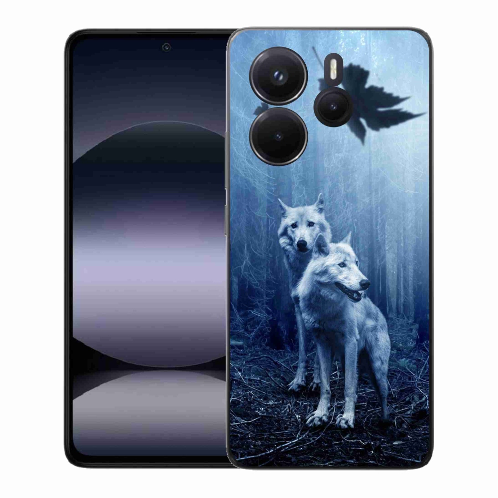 Gélový kryt mmCase na Xiaomi Redmi Note 14 - vlci v lese