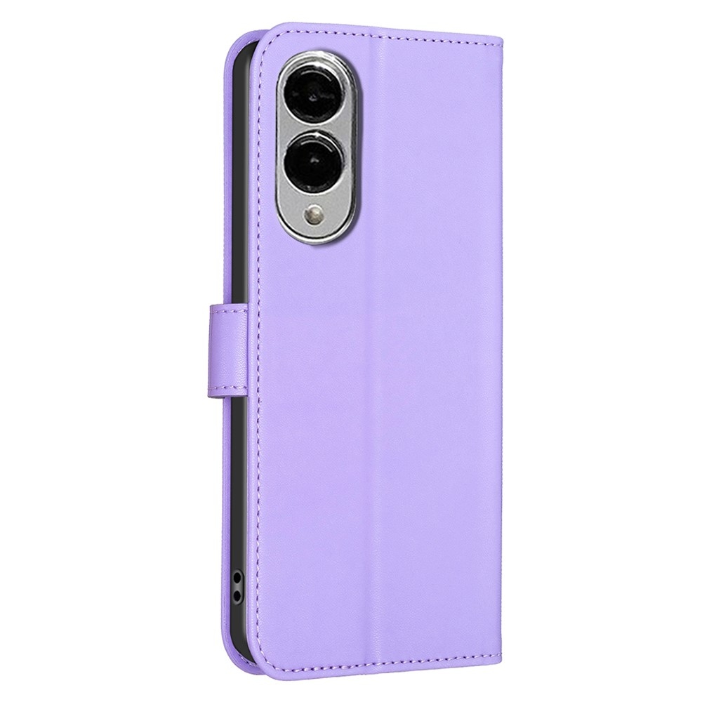 Clover knižkové púzdro na Samsung Galaxy S25 Edge - fialové