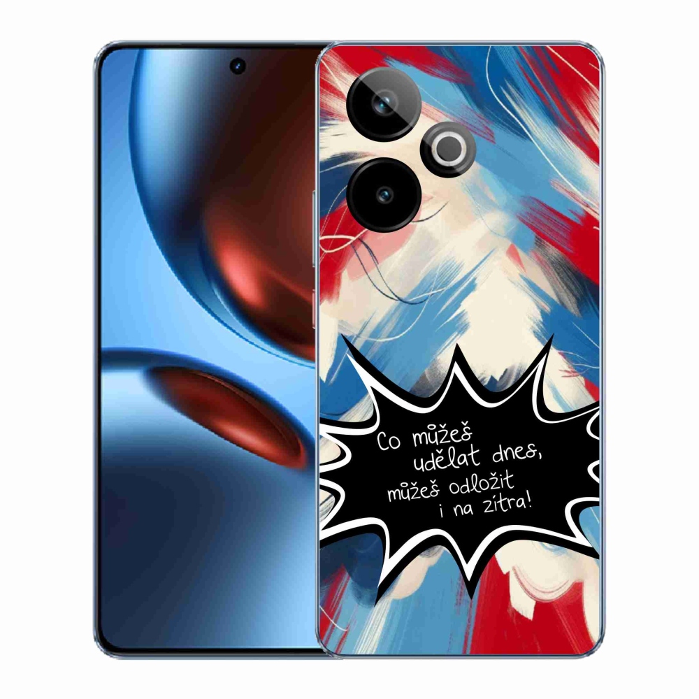 Gélový kryt mmCase na Realme GT 7 5G/GT 7T 5G - vtipný text 9 čierne pozadie