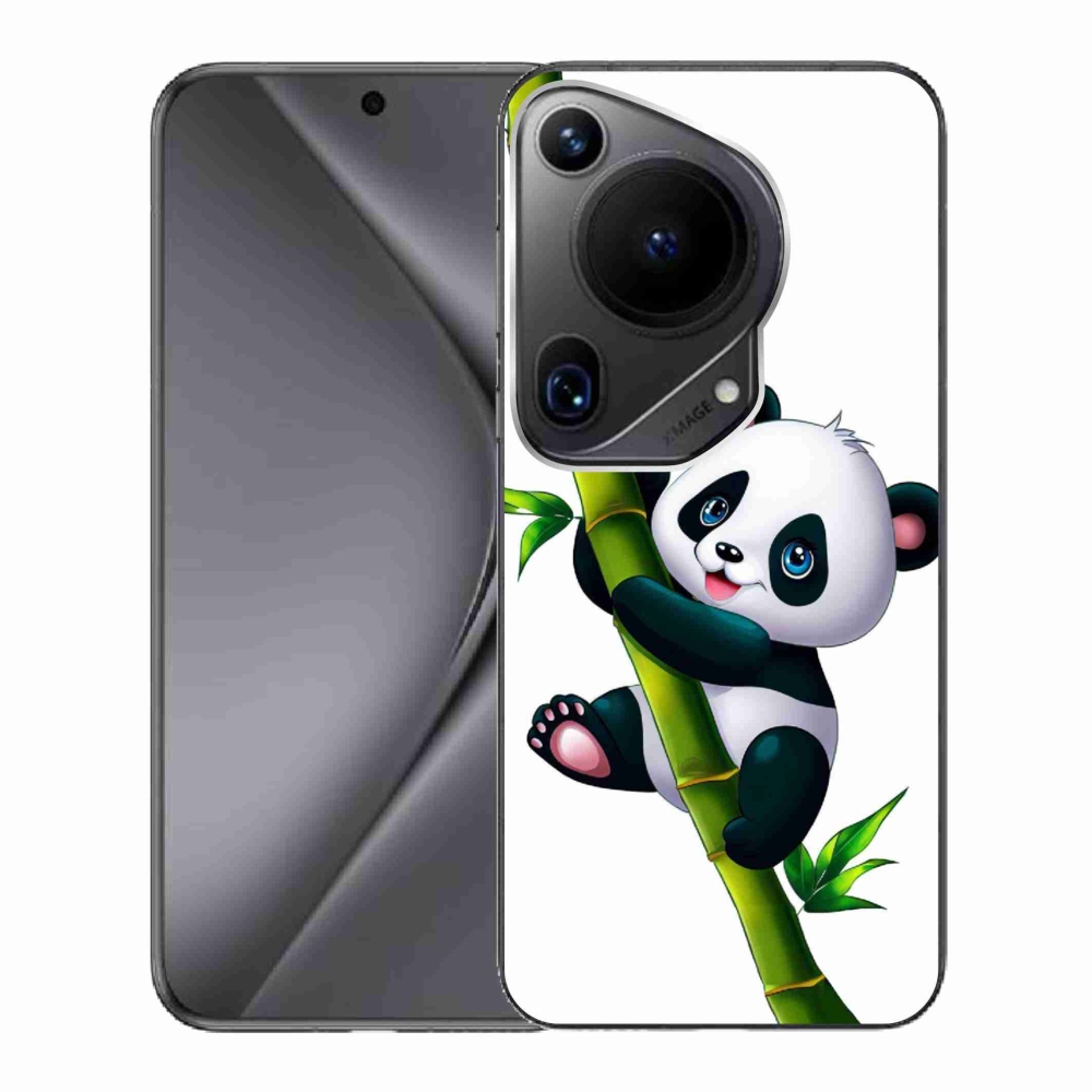 Gélový kryt mmCase na Huawei Pura 70 Ultra - panda na bambuse