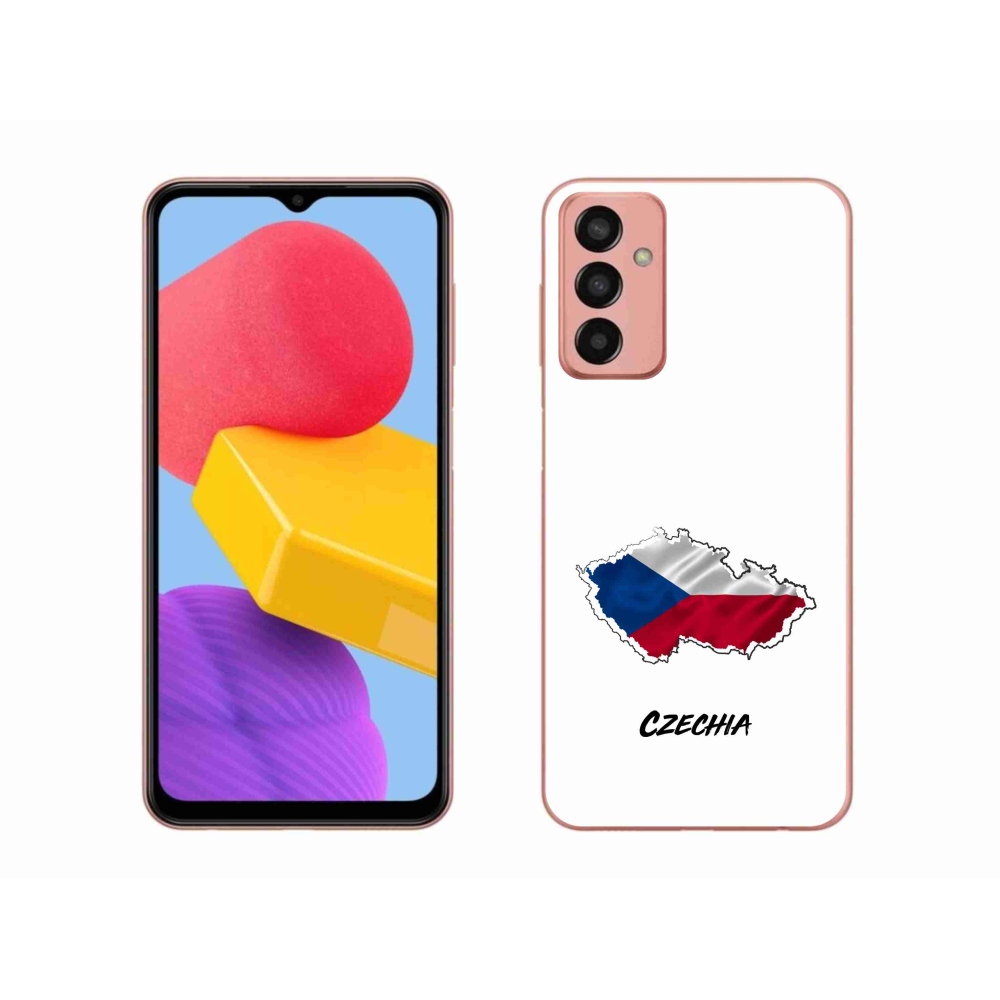 Gélový kryt mmCase na Samsung Galaxy M13 - Czechia biele pozadie