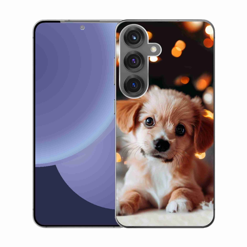 Gélový kryt mmCase na Samsung Galaxy S25 - šteniatko